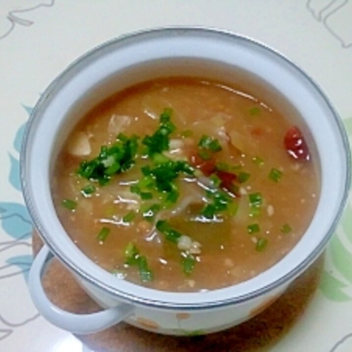 デトックススープ変身!にんにく味噌スープ++